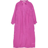 NRBY Pink Linen Button-Up Dress