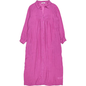 NRBY Pink Linen Button-Up Dress