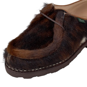 Paraboot Brown Fur Slip-On Shoes
