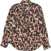 Hush Leopard Print Button-Up Shirt
