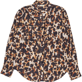 Hush Leopard Print Button-Up Shirt