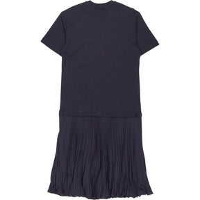 Hush Navy Esme Short Sleeve Pleated Midi Dress
