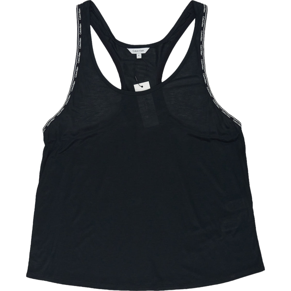 Calvin Klein Black Core Logo Tape Tank
