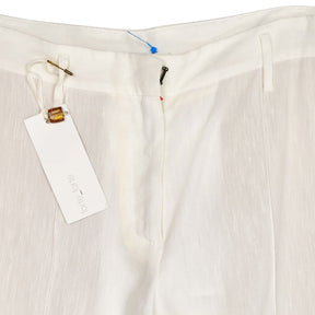 Forte Forte White Linen Blend Trousers