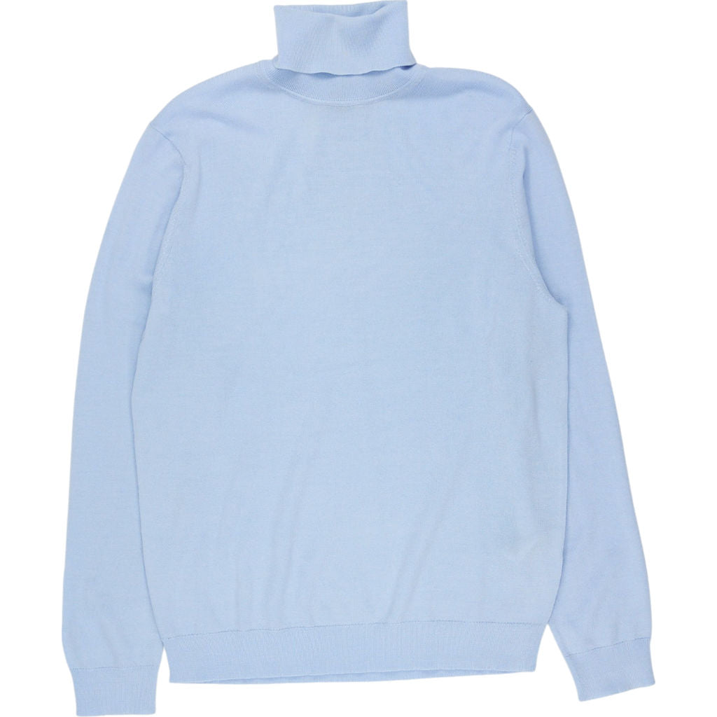 Moss Blue Roll Neck Jumper