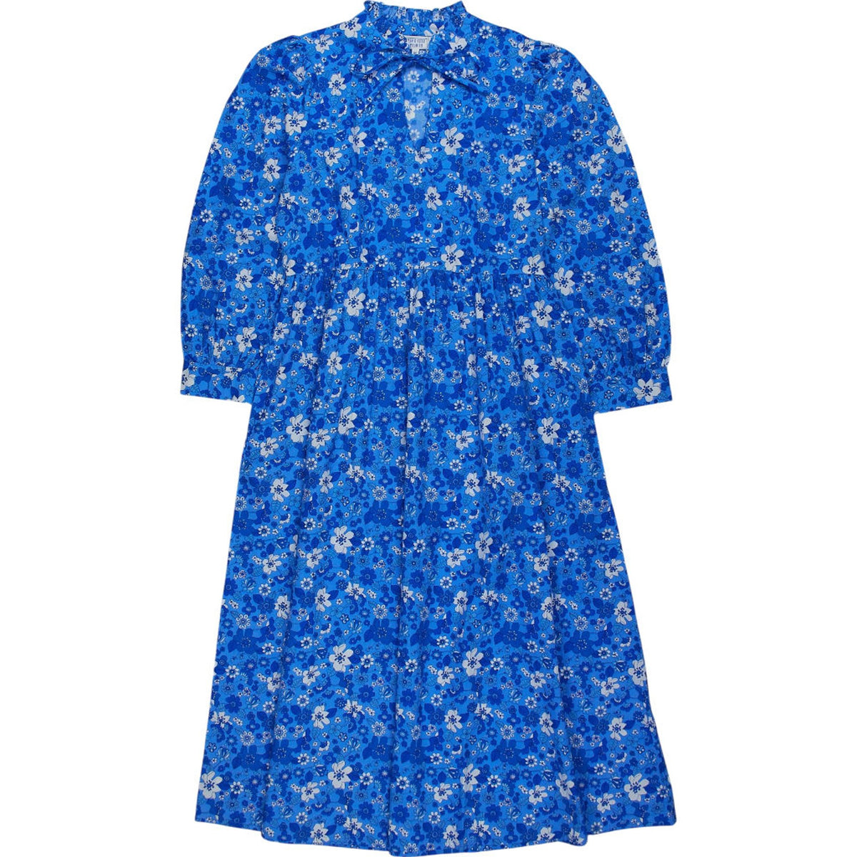 Pink City Prints Blue Floral Cecilie Dress