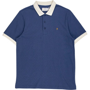 Farah Aegean Blue Clement Polo Shirt