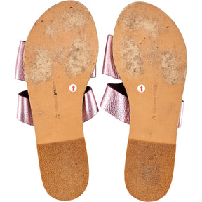 Ancient Greek Sandals Pink Leather Sandals
