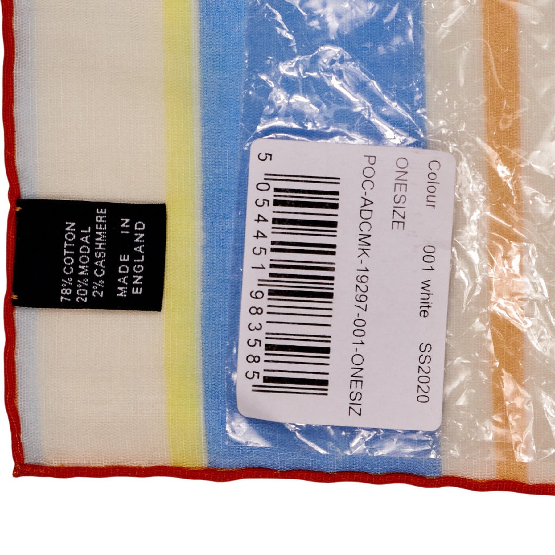 Drake's Multicolour Striped Square