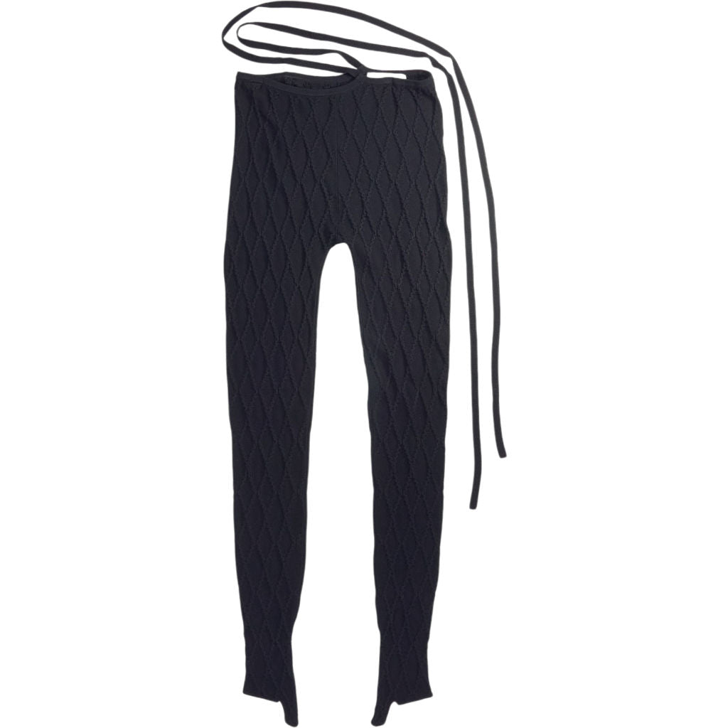 SRVC Black Textured Leggings