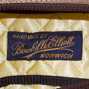 Bowhill & Elliott Brown Stripe Tweed Slippers