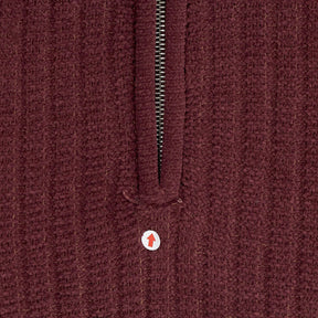 Lands' End Burgundy Ribbed Knit Jumper