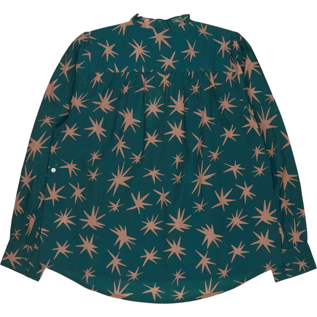Bonte Green Star Print Anais Shirt