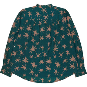 Bonte Green Star Print Anais Shirt