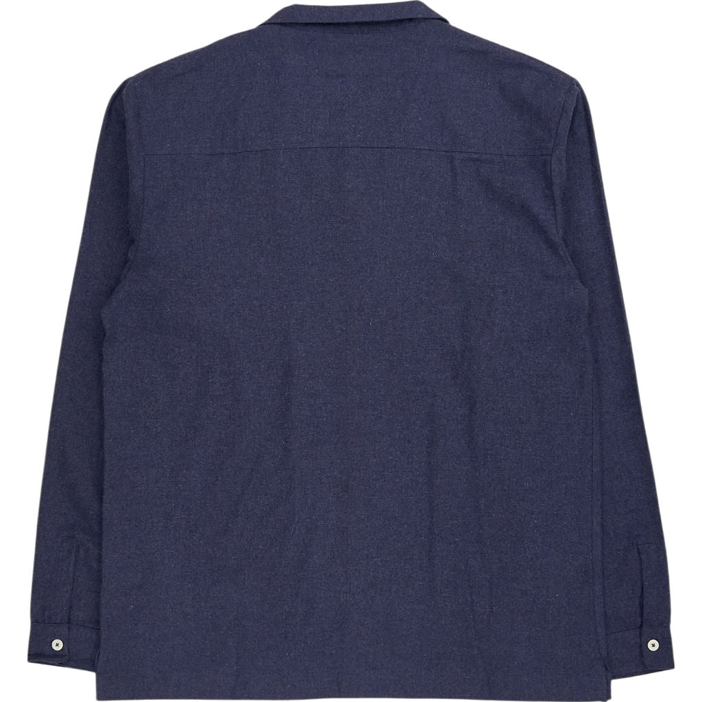 Hamilton + Hare Navy Flannel Pyjama Top