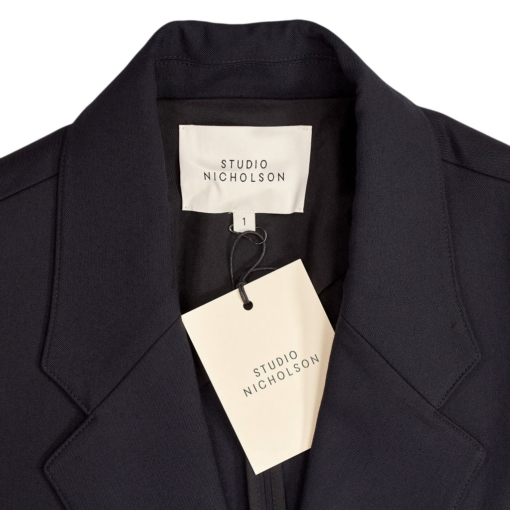 Studio Nicholson Dark Navy Phelps Tailored Jacket