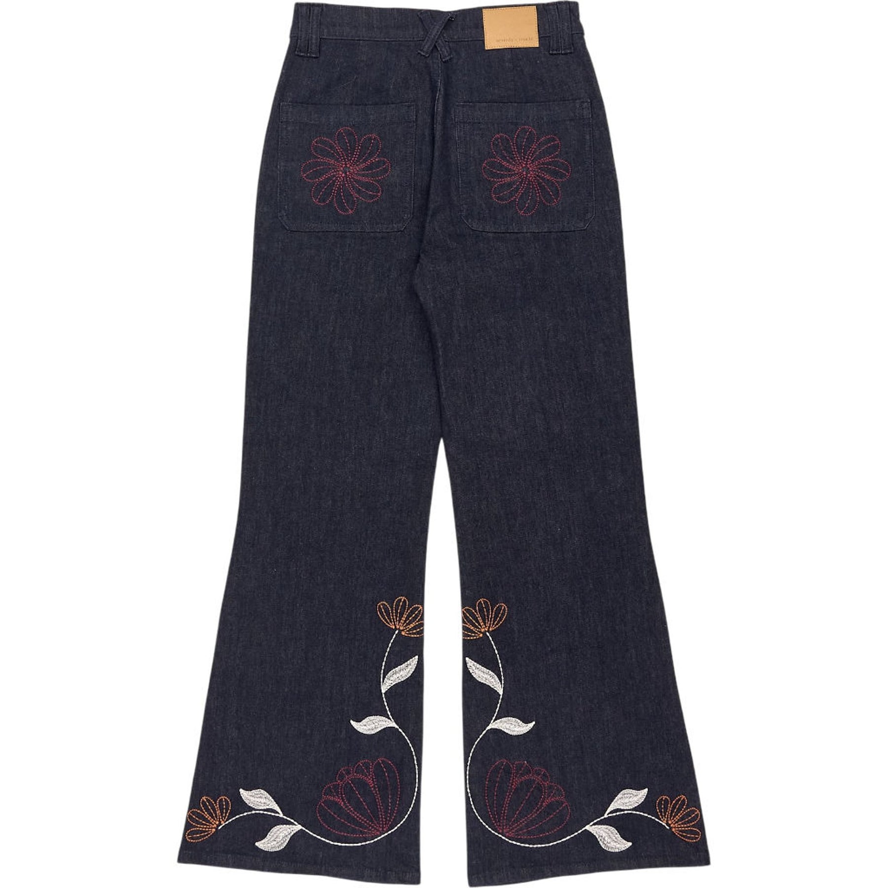 seventy + mochi Blue Embroidered Denim Jeans