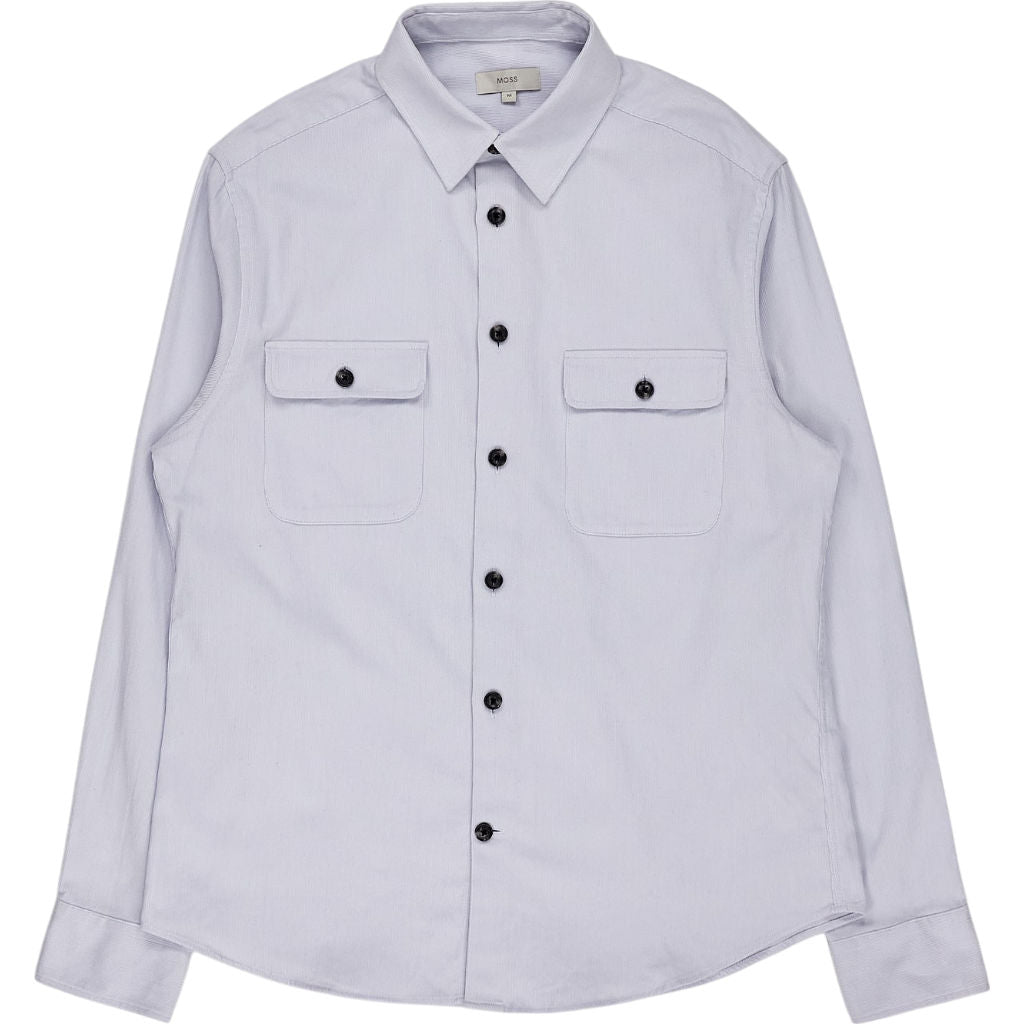 Moss Light Grey Corduroy Shirt