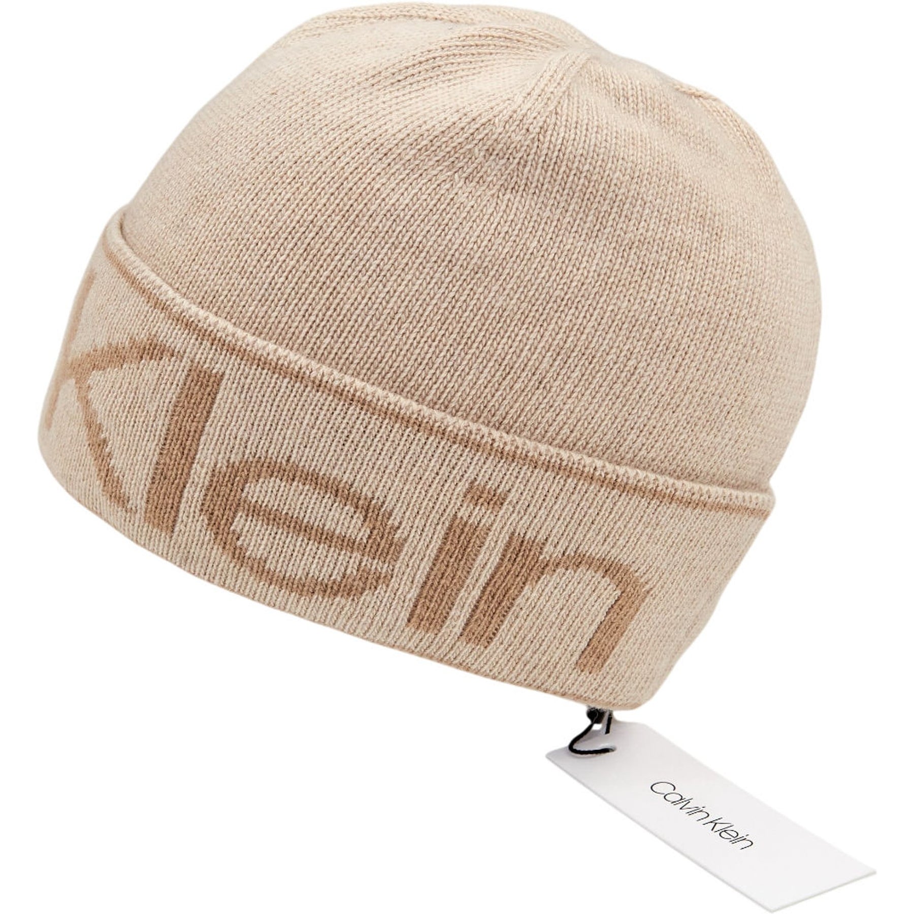 Calvin Klein Cream Eco Reverso Beanie