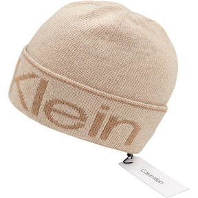 Calvin Klein Cream Eco Reverso Beanie