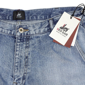Red Ear Blue Distressed Jeans