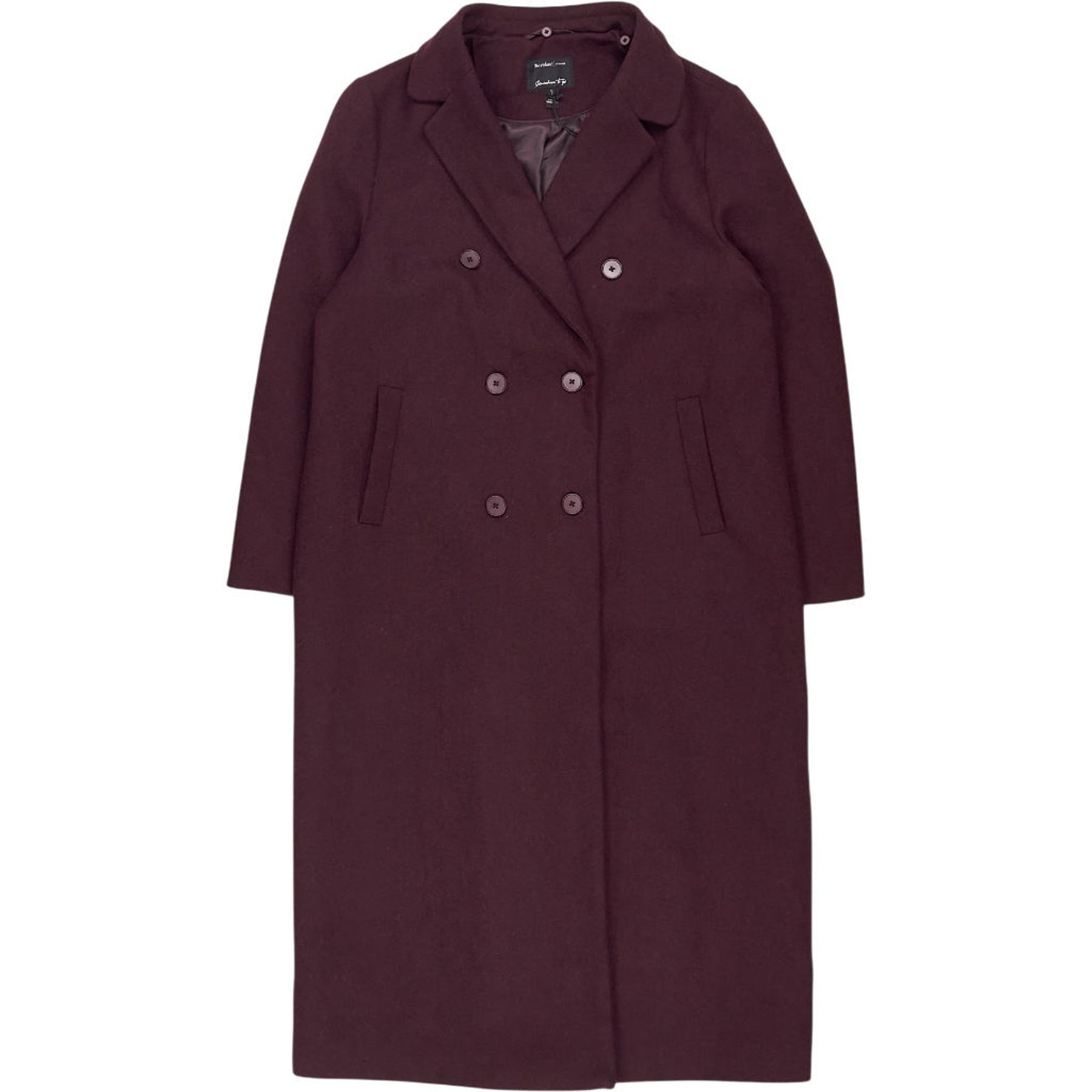 River Island Purple Wool Blend Coat