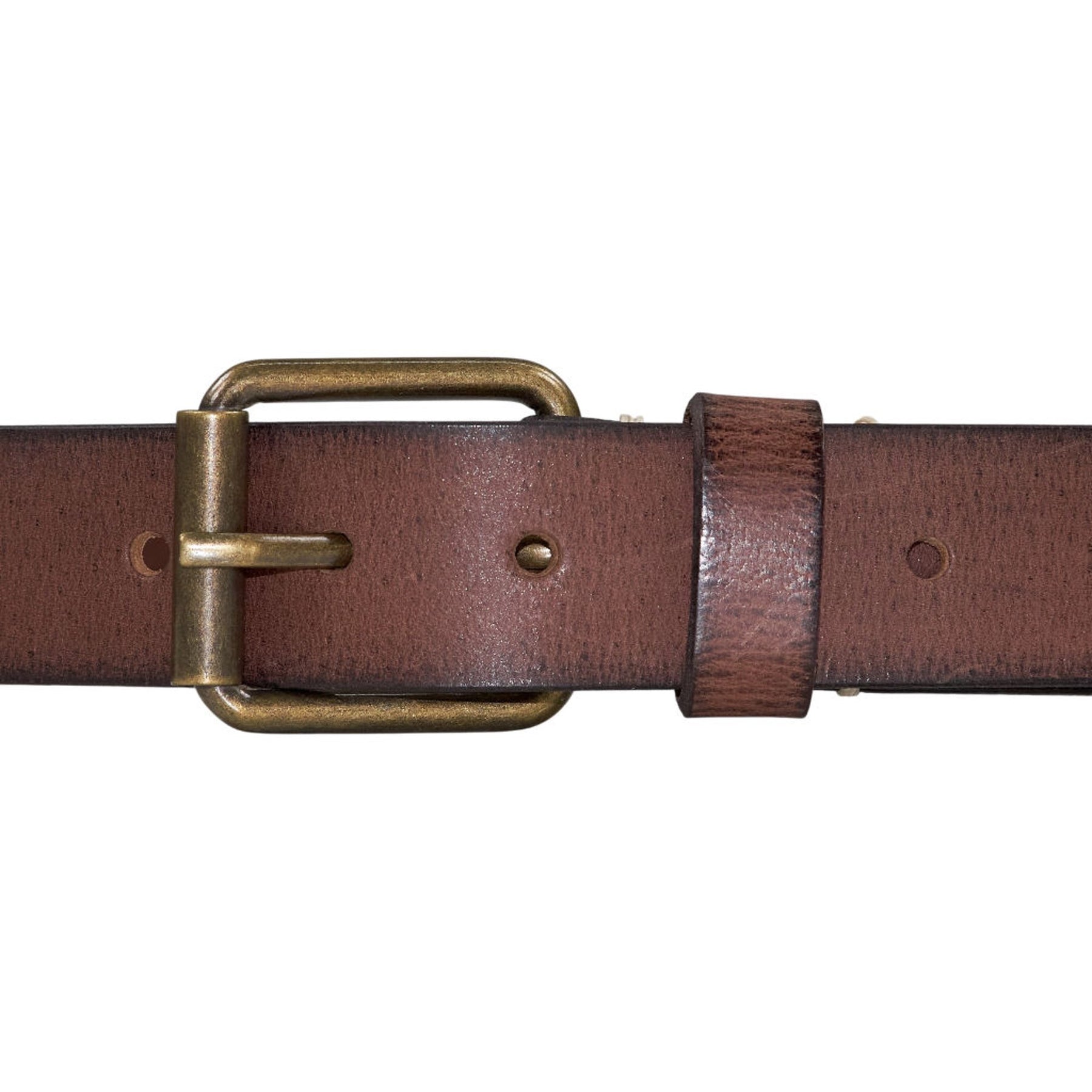 Moss Brown Leather Belt