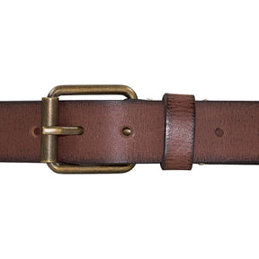 Moss Brown Leather Belt
