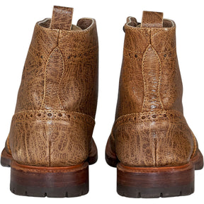 LRS Brown Leather Brogue Boots