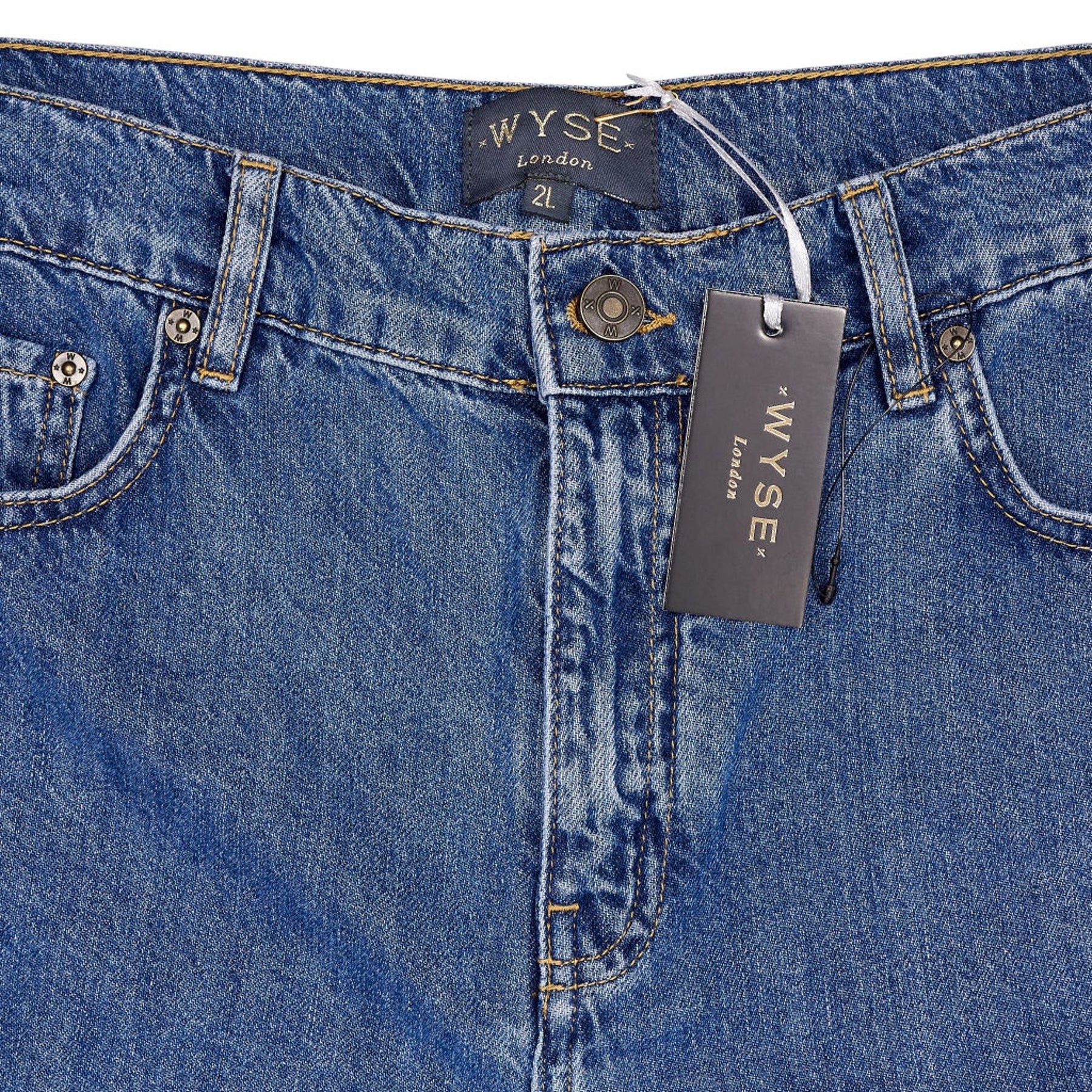 Wyse Blue Freya Wide Leg Jeans