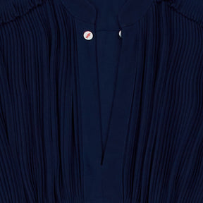Tory Burch Navy Pleated Dress