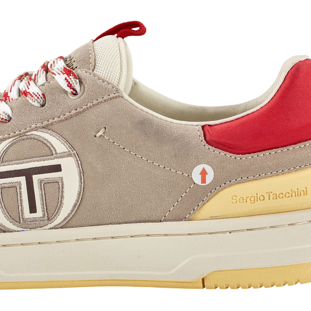 Sergio Tacchini Beige Red Trainers