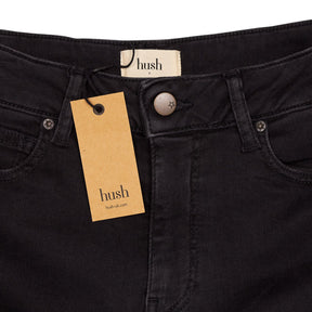 Hush Washed Black Tilda Kick Flare Jeans