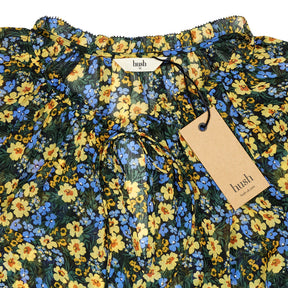 Hush Dark Pop Floral Sierra Frill Blouse