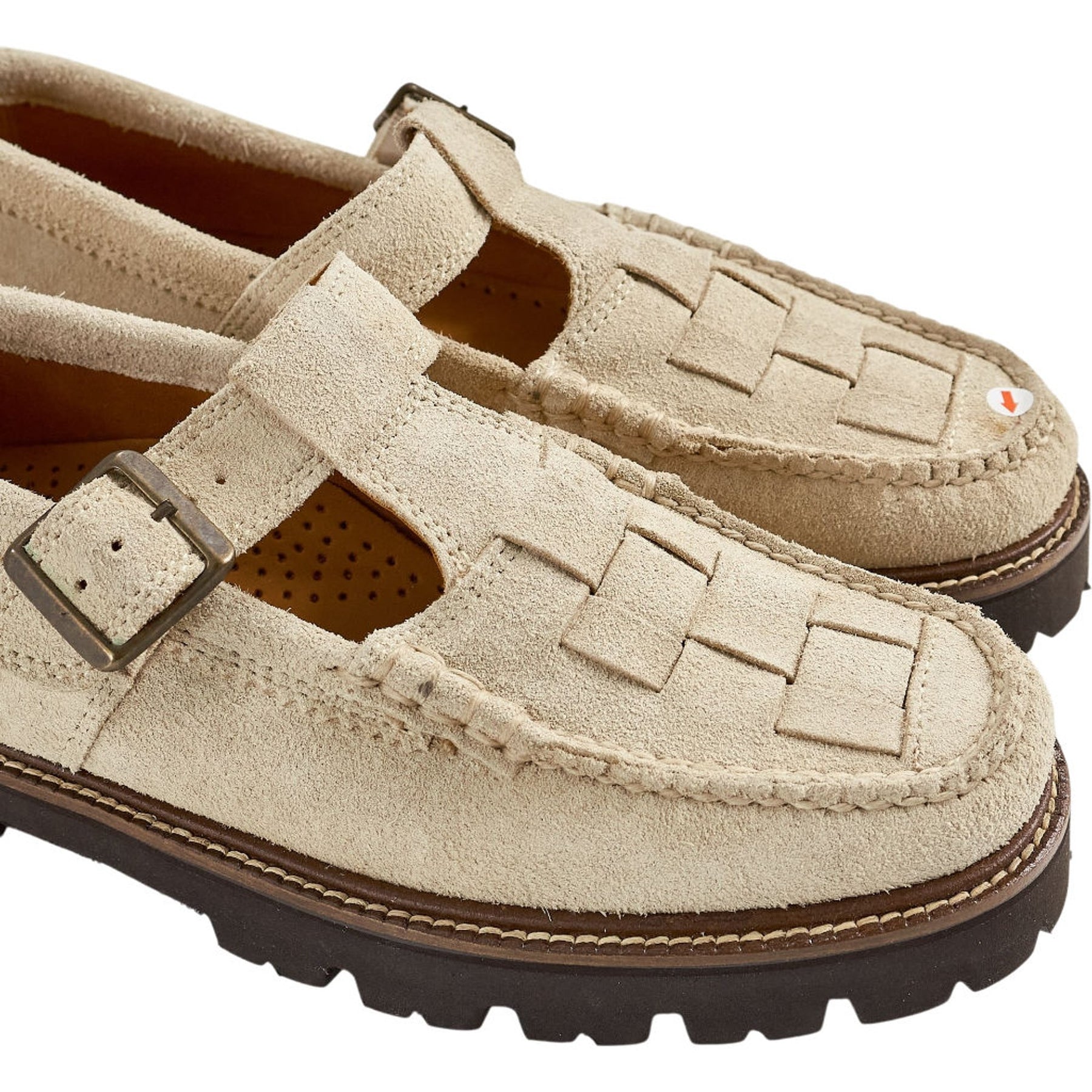 G.H. Bass Beige Fisherman Suede Shoes