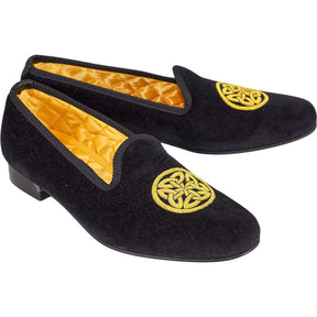 Bowhill & Elliott Black Velvet Shoes