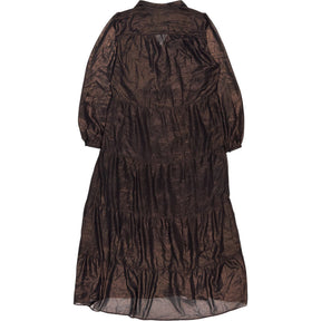 Hush Bronze Metallic Abelia Dress