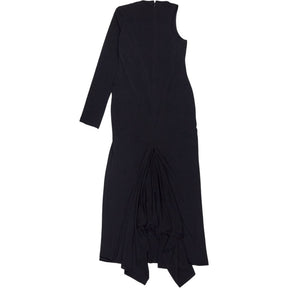 SRVC Black One-Shoulder Maxi Dress