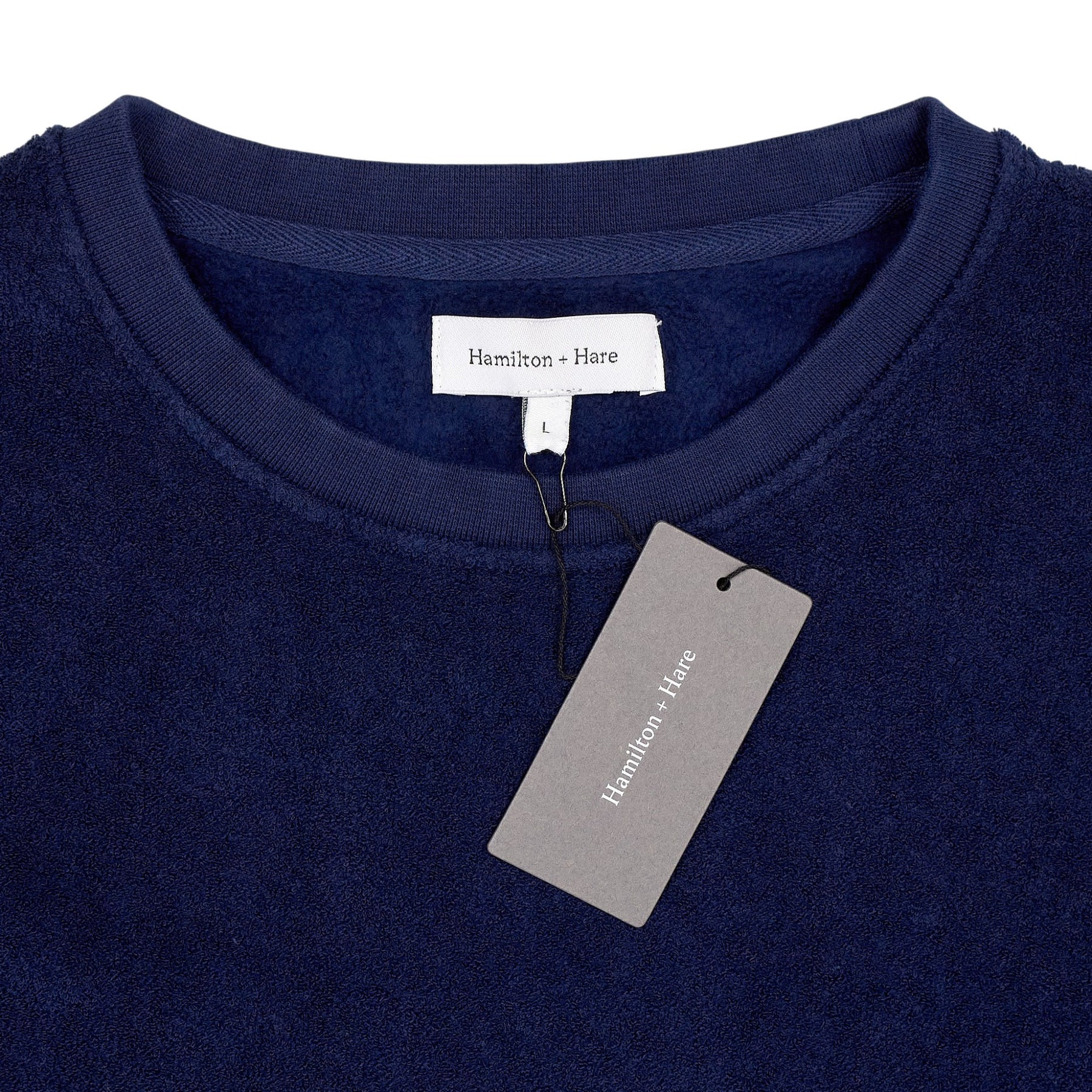 Hamilton + Hare Navy Cotton Sweatshirt