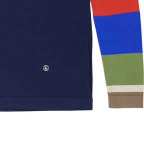 El Ganso Navy Multicolour Turtleneck Sweater