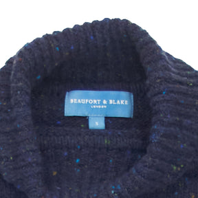 Beaufort & Blake Blue Ribbed Knit Jumper