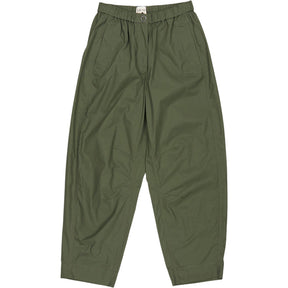 Hush Green Barrel Leg Cotton Trousers