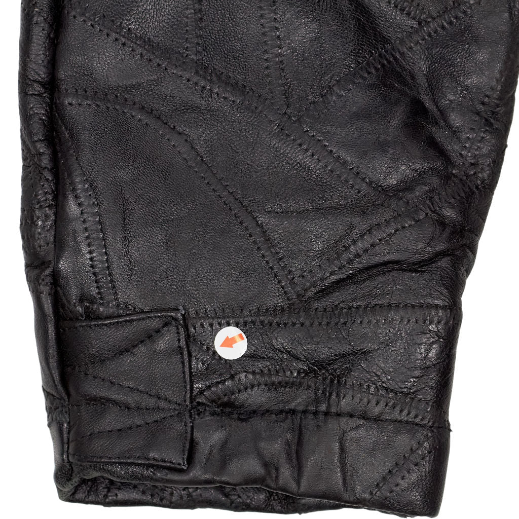 Vintage Navarre Black Leather Coat