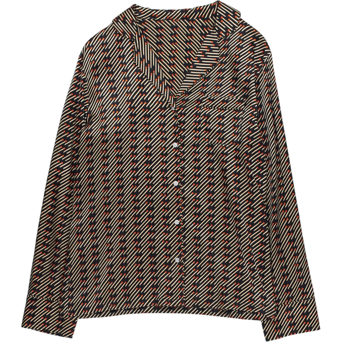 Stella McCartney Black Patterned PJ Shorts Set