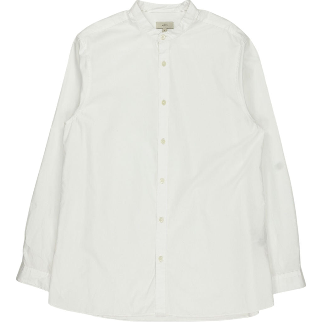 Moss White Cotton Shirt