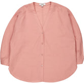 COS Pink Linen Blend Blouse