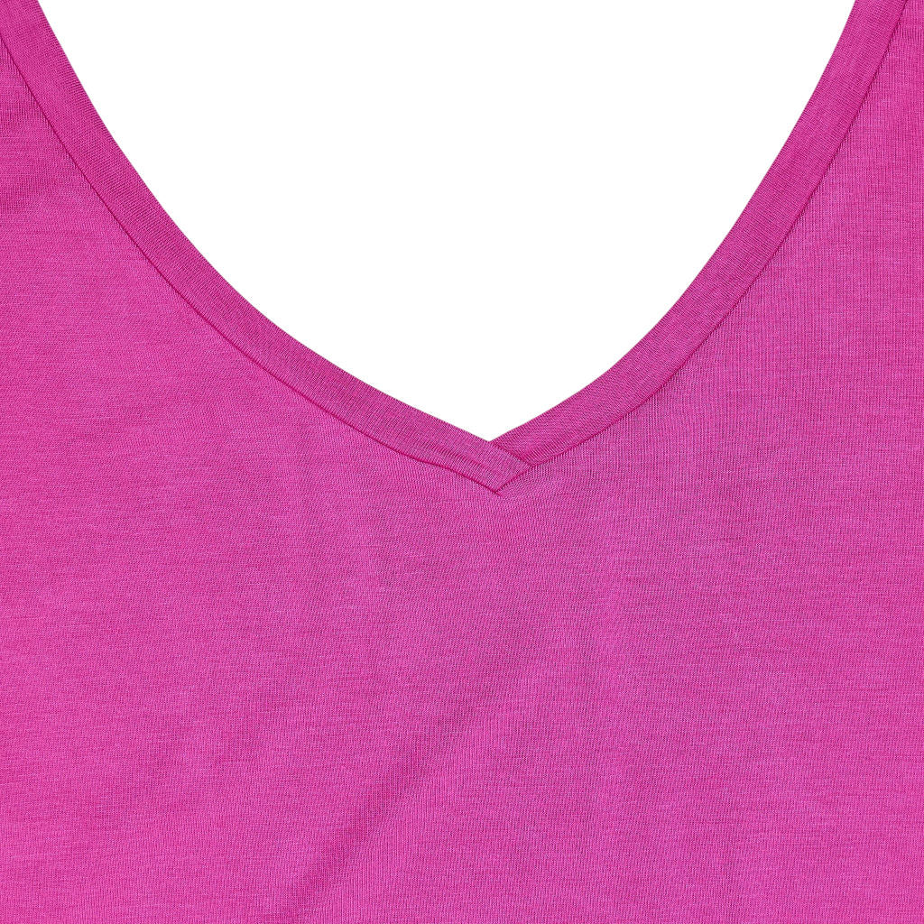 Hush Vibrant Pink Sally V Neck Jersey Vest