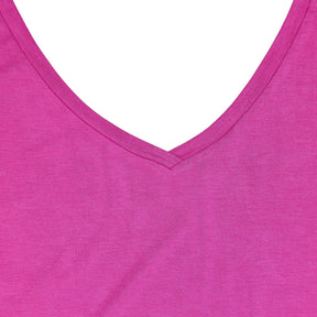 Hush Vibrant Pink Sally V Neck Jersey Vest
