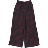 Hush Purple Black Wide Leg Trousers