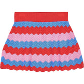 OMNES Multicoloured Knitted Chevron Skirt